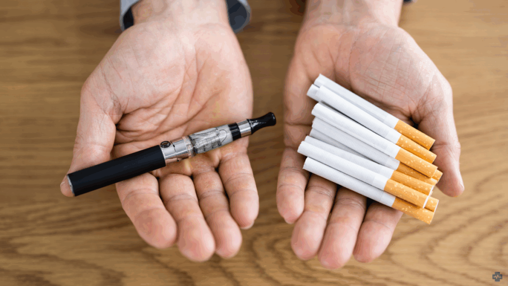 Vaping vs cigarettes 1