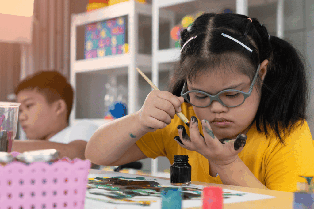 An image of a child who may be living with autism